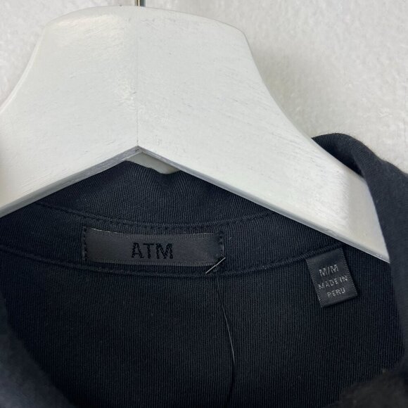 NWT ATM Side Slits Short Sleeve Midi Dress - Picture 8 of 11